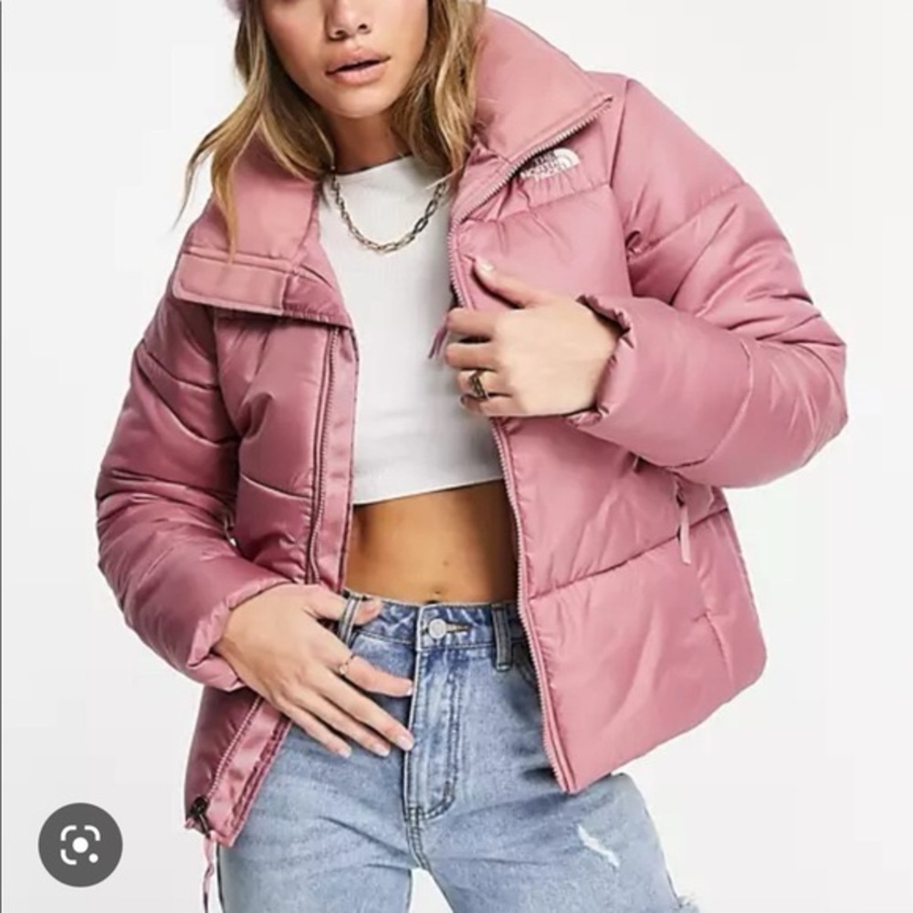🔥SOLD OUT RARE The North Face Saikuru puffer jacket coat Women's light Pink